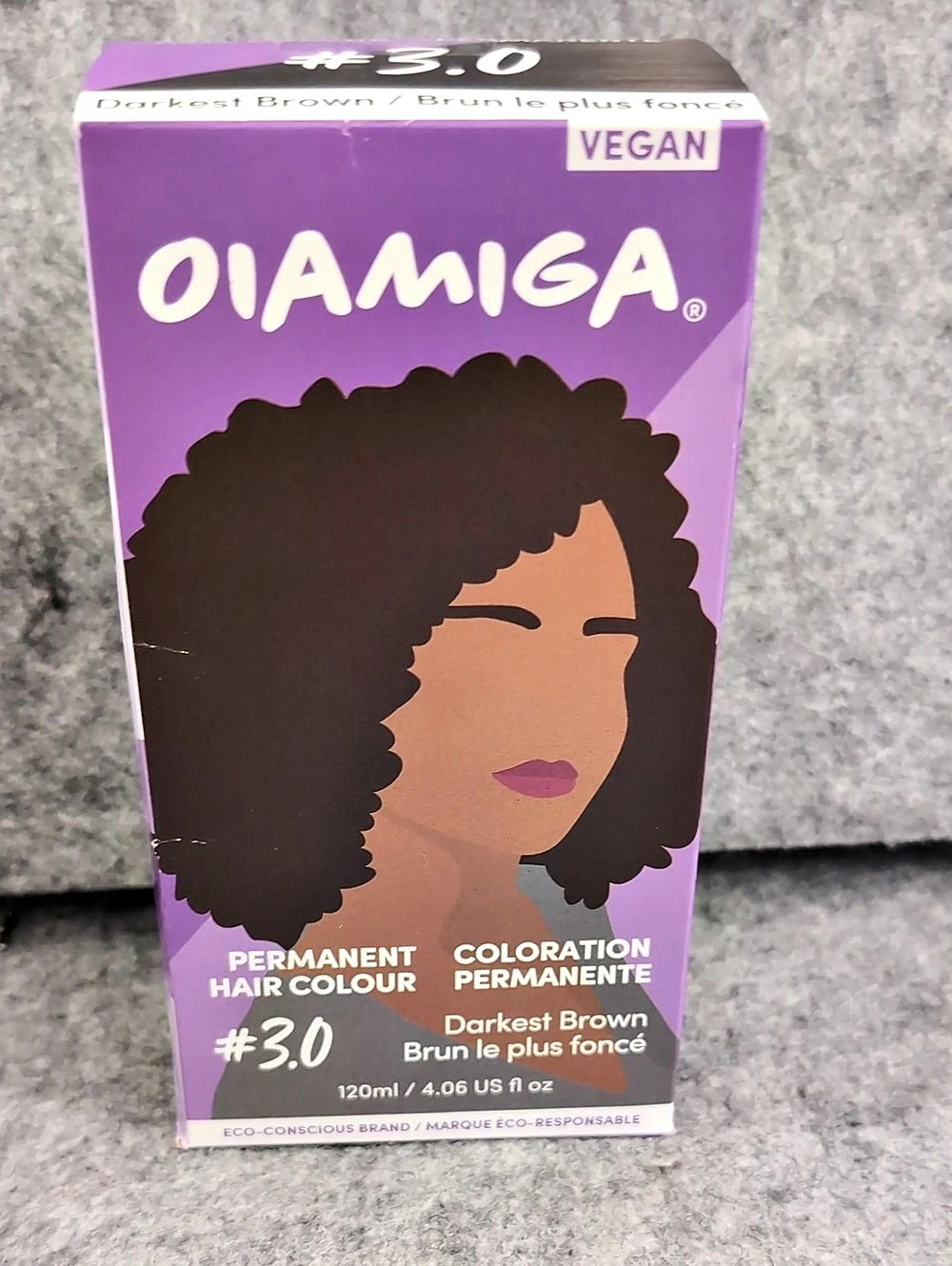 Oiamiga Permanent Hair Colour #3.0 Darkest Brown Hair Color NWT